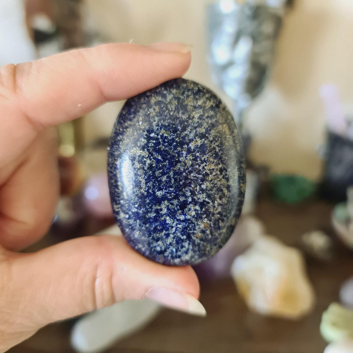 Lapis Lazuli Palm Stone