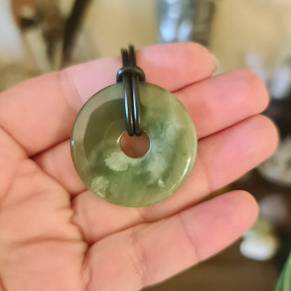 New Jade Donut Pendant