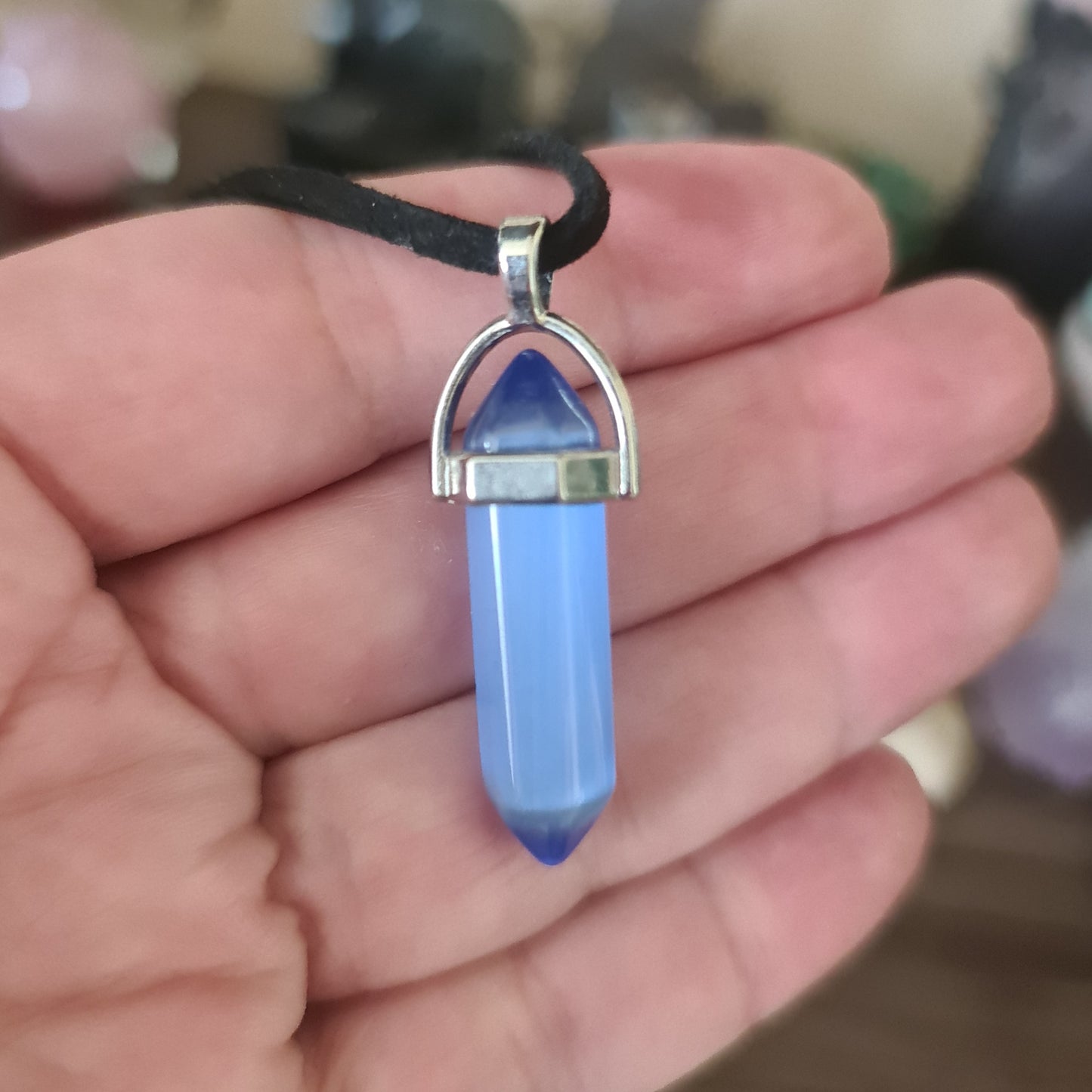 Blue Obsidian Necklace