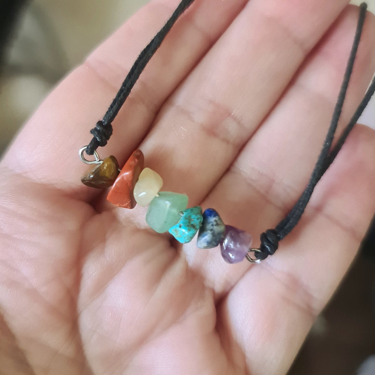 Leather Chakra Anklet
