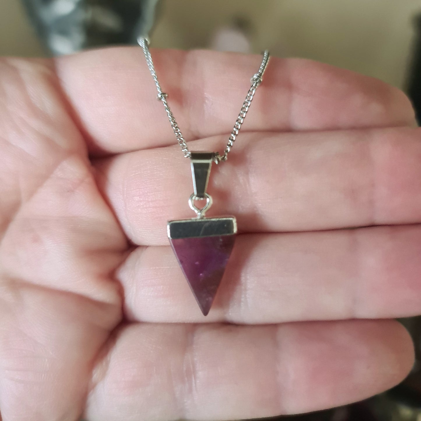 Triangular Crystal Necklace