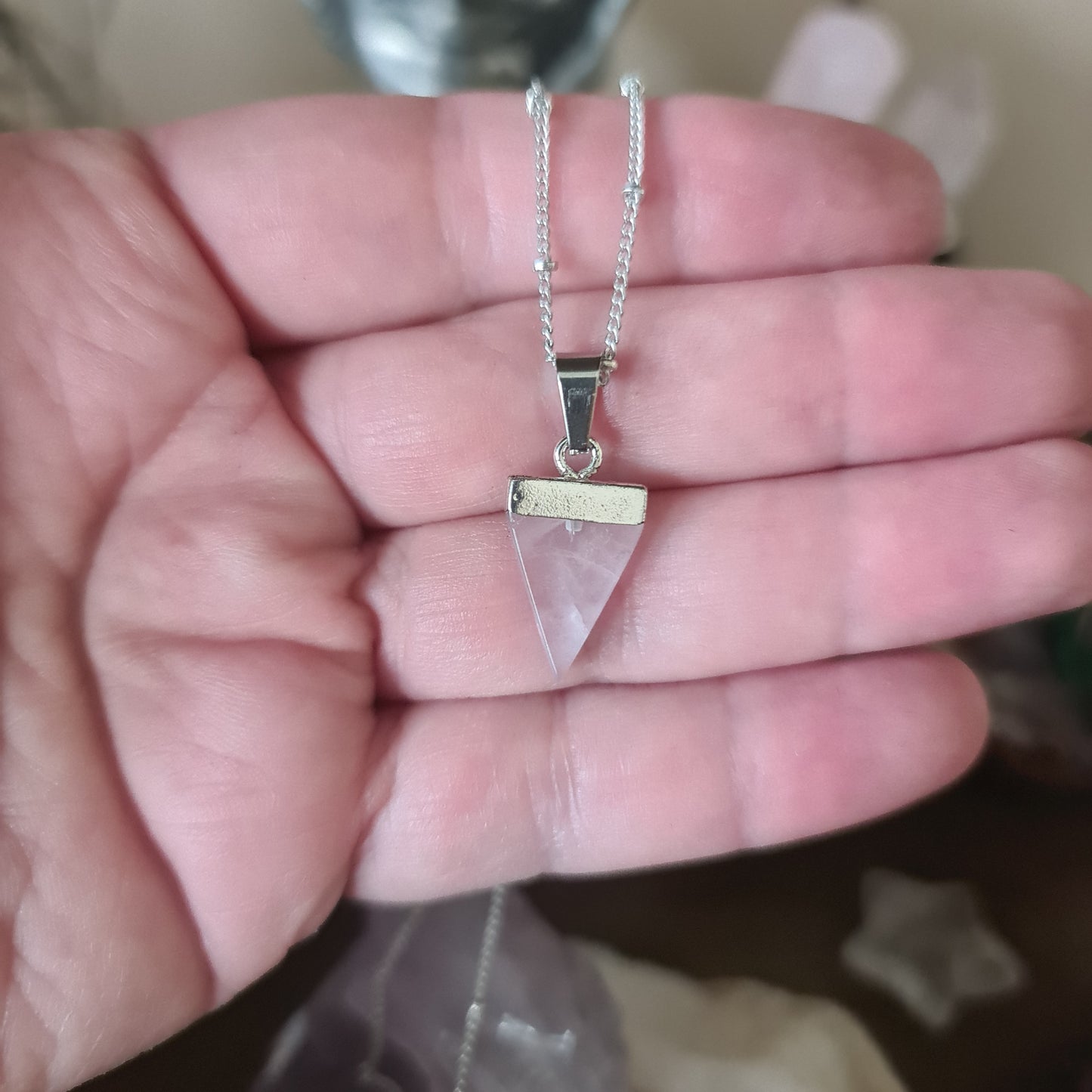 Triangular Crystal Necklace