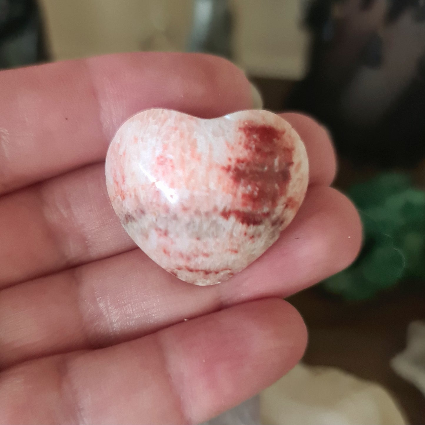 Rainbow Calcite Heart