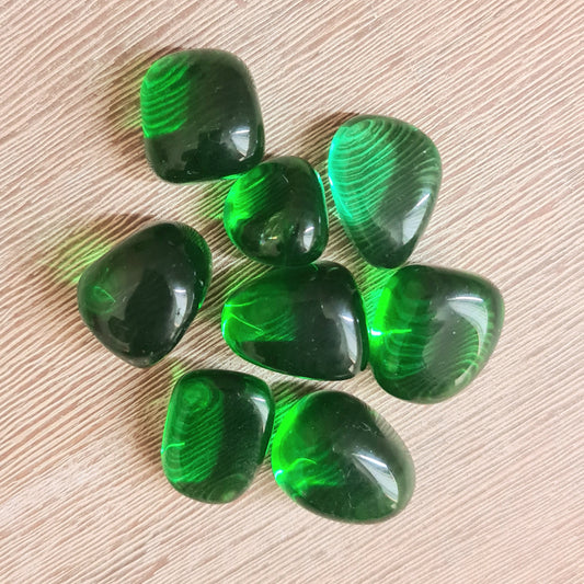 Green Obsidian Tumbles