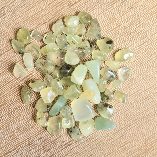 Prehnite Chip Tumbles