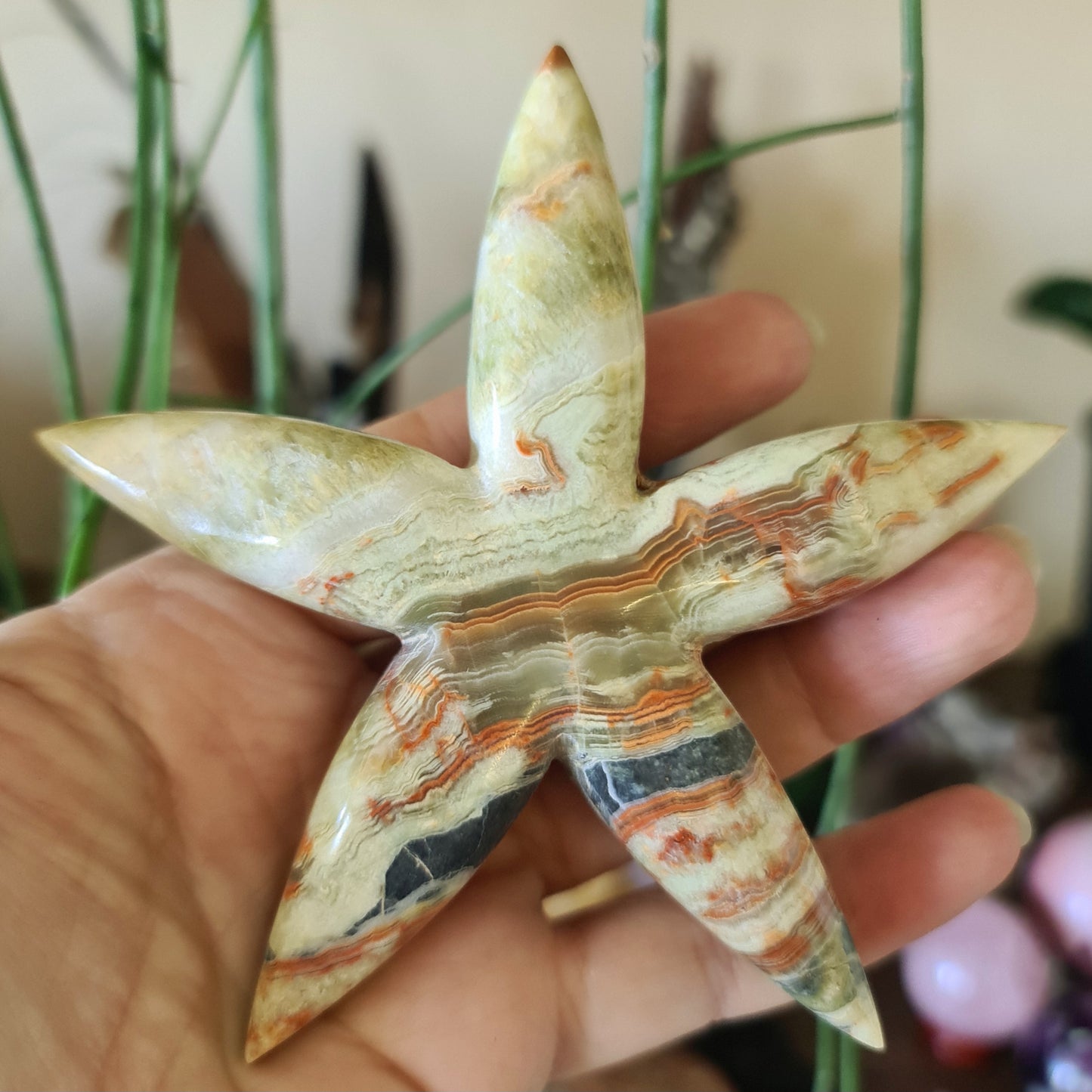 Green Onyx Starfish