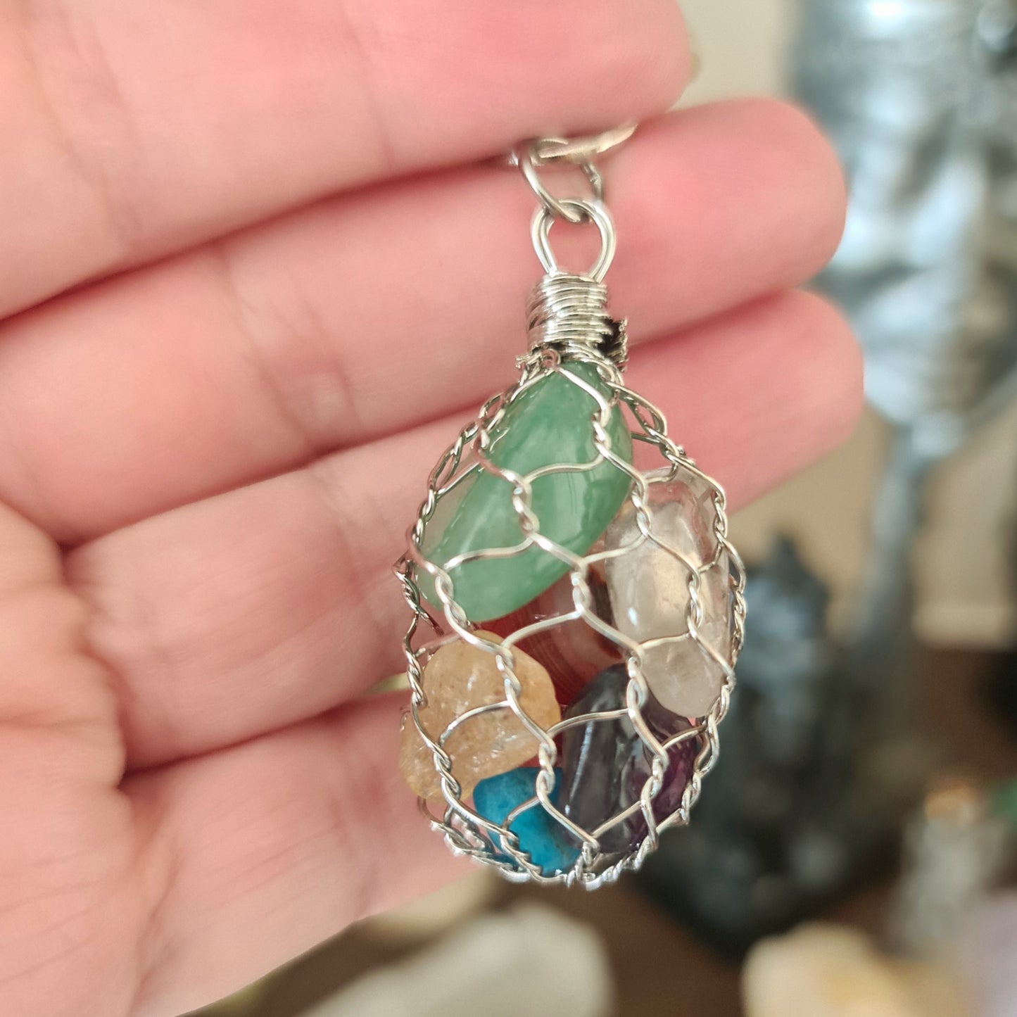 Chakra Mesh Keyring