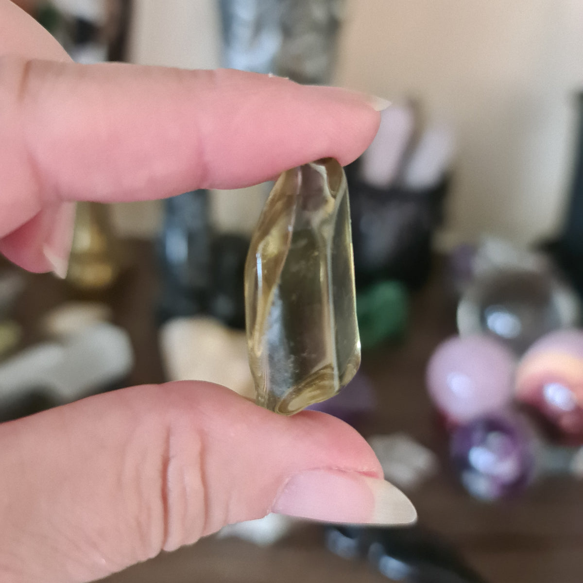 Citrine Tumbled Point