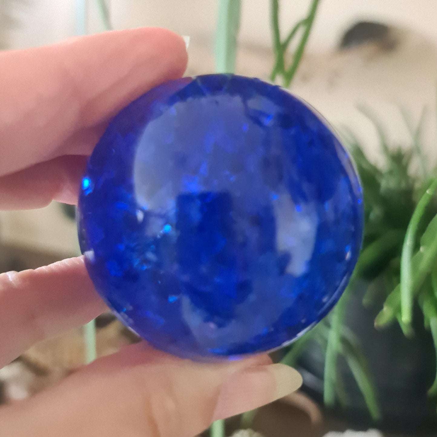 Crackle Quartz Sphere