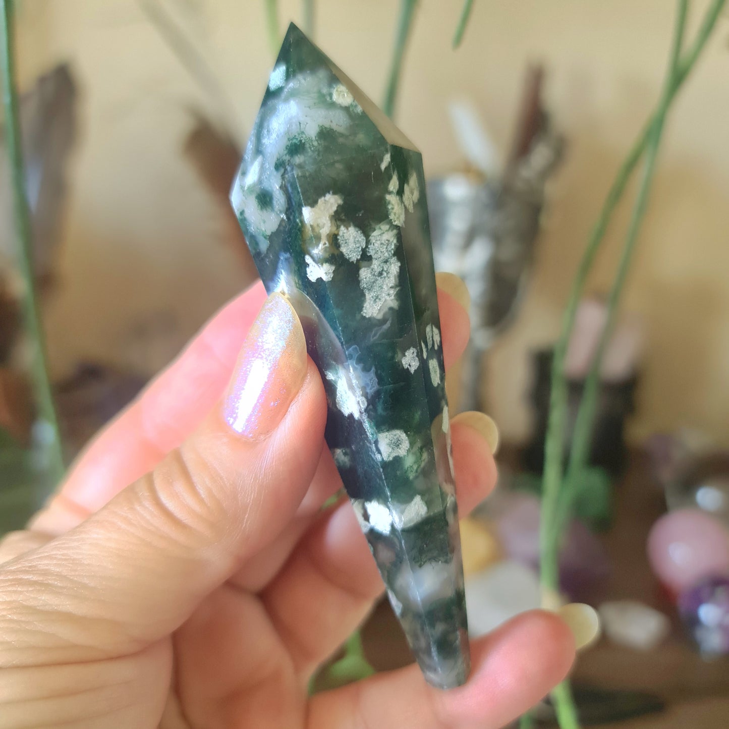 Moss Agate Sceptre