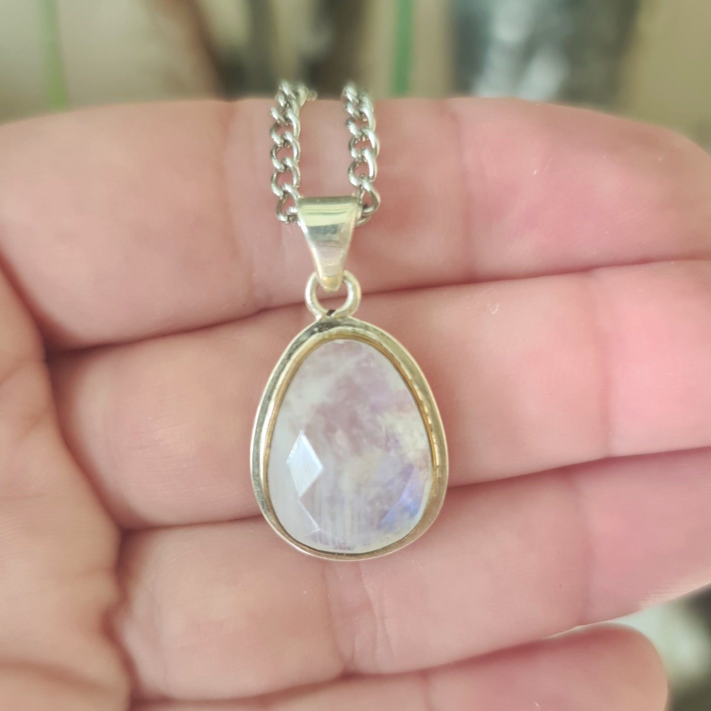 Faceted Moonstone Pendant