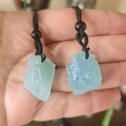 Raw Aquamarine Necklace