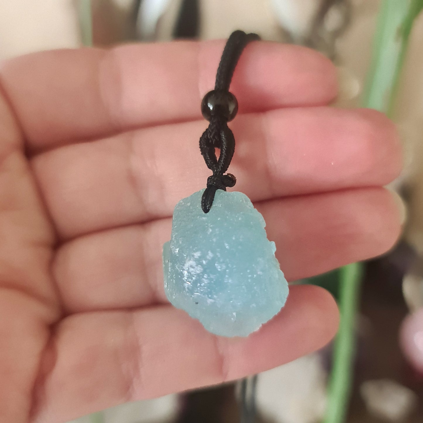 Raw Aquamarine Necklace