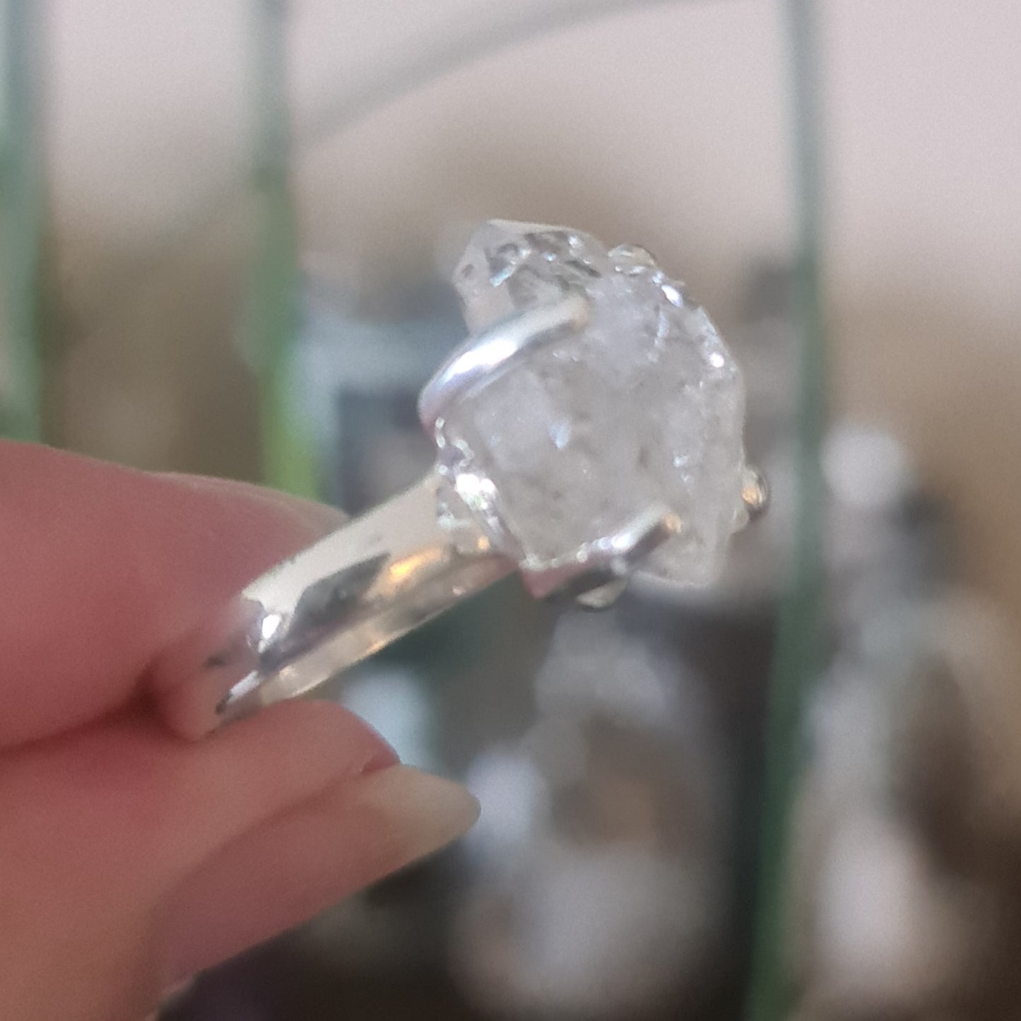 Herkimer Diamond Ring S9