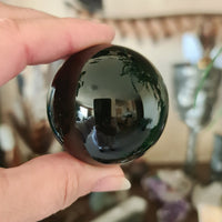Black Obsidian Sphere - Medium
