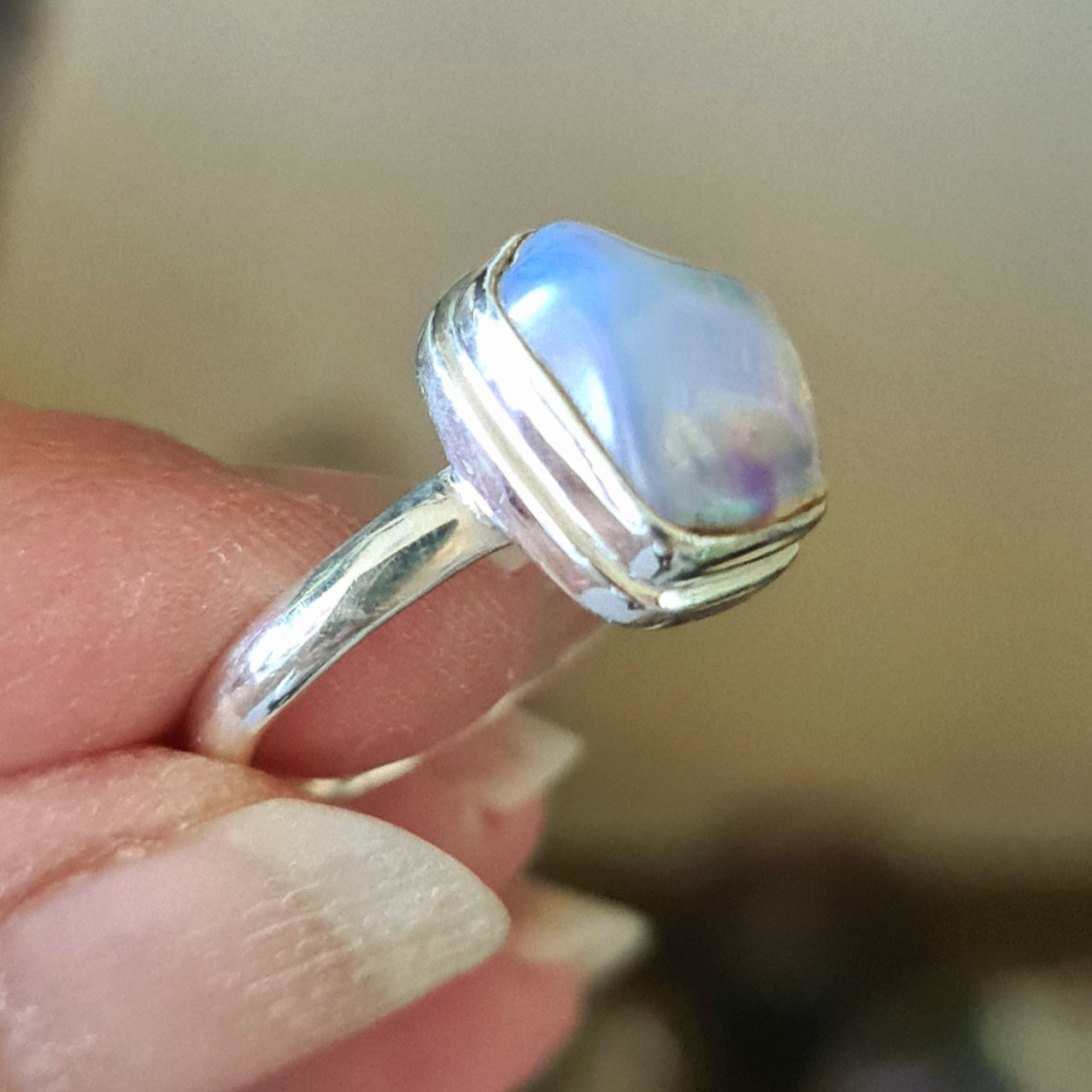 Ethiopian Opal Ring - Size 8