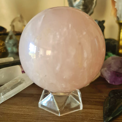 Rose Quartz Sphere - 100Mm