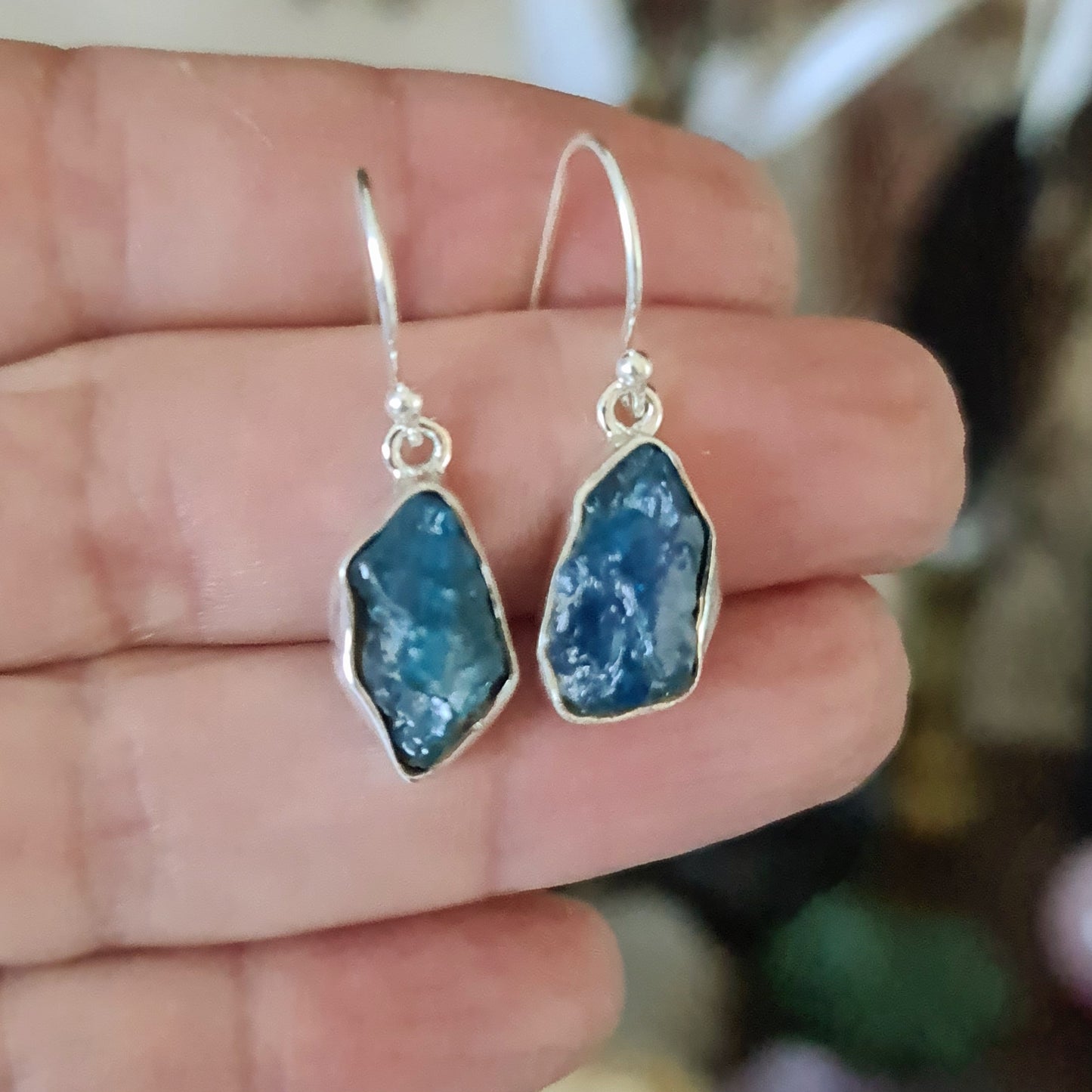 Blue Apatite Earrings