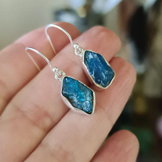 Blue Apatite Earrings