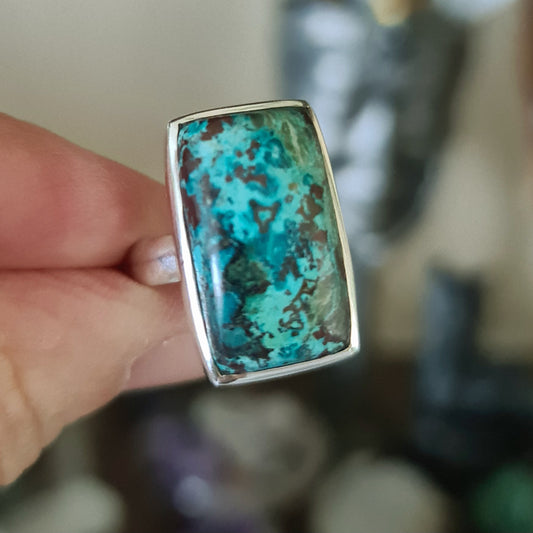 Shattuckite Ring - Size 8