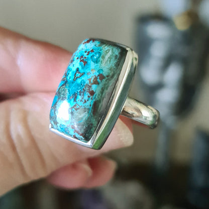 Shattuckite Ring - Size 8