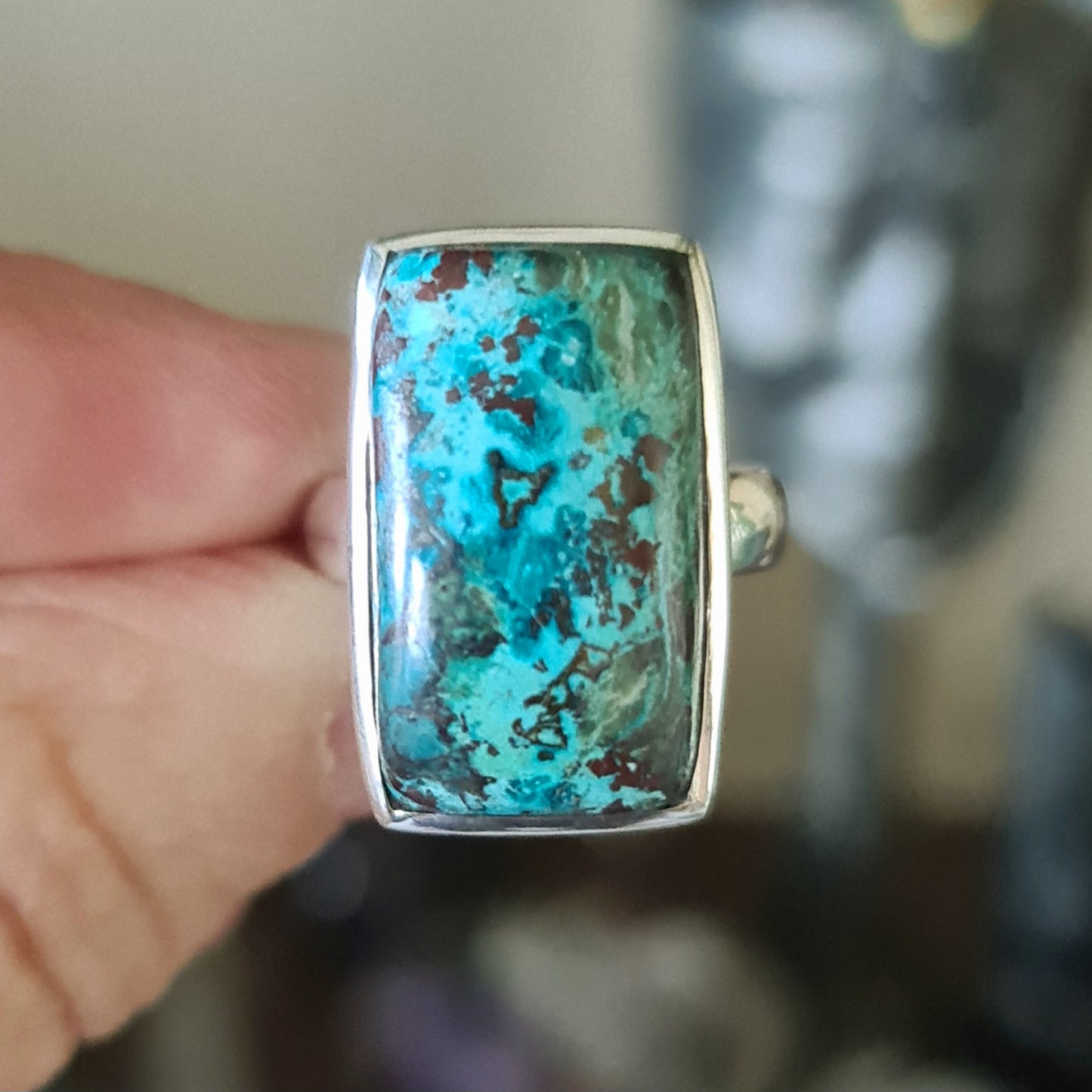 Shattuckite Ring - Size 8