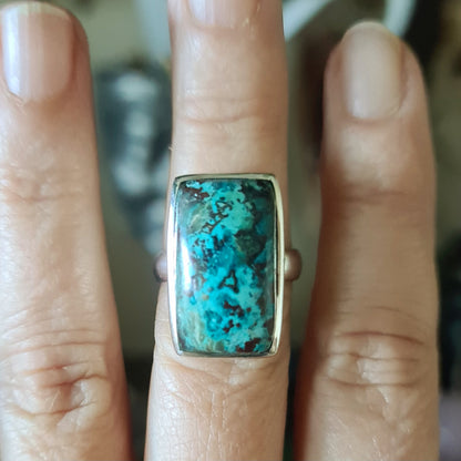 Shattuckite Ring - Size 8