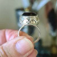 Smoky Quartz Ring - Size 8