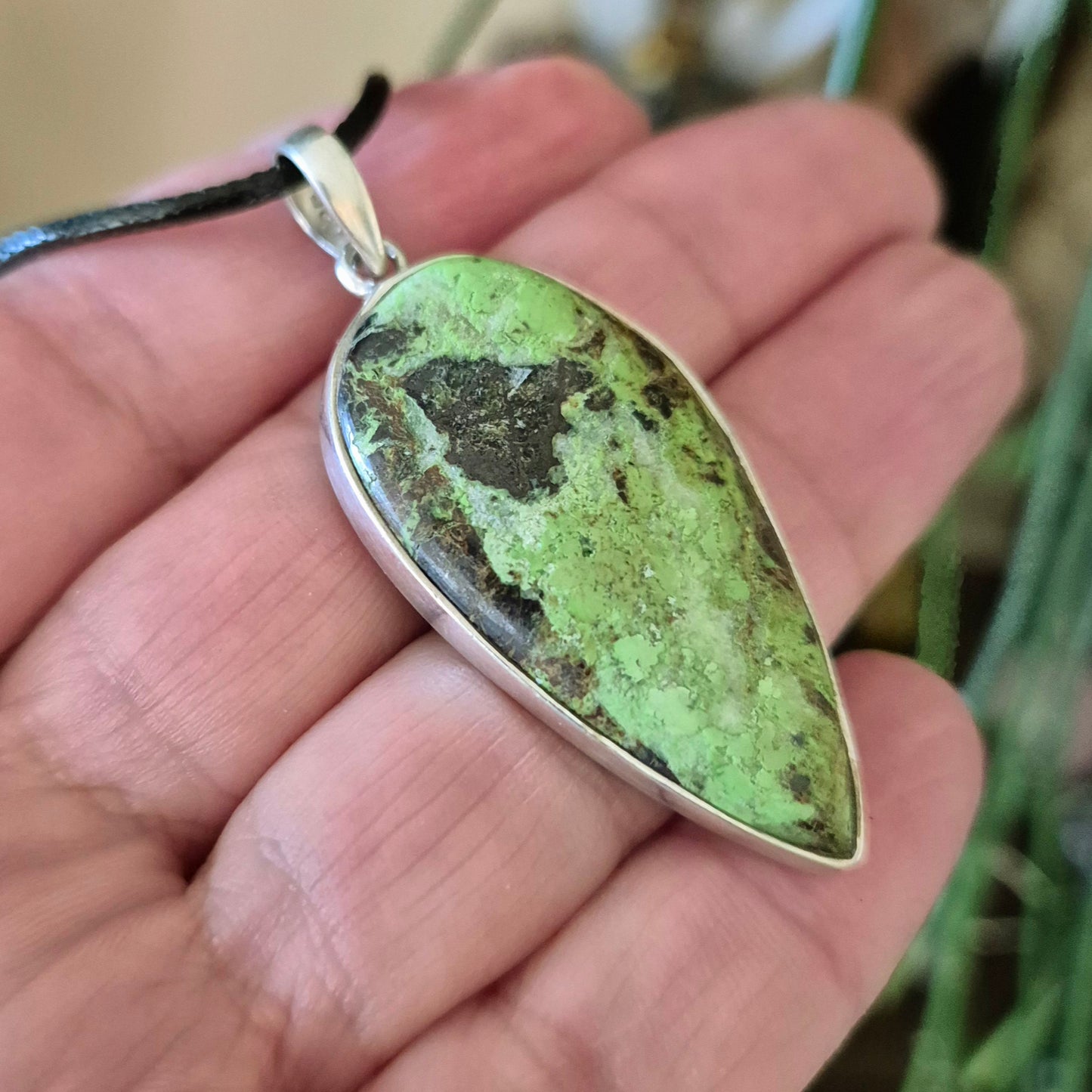 Gaspeite Pendant