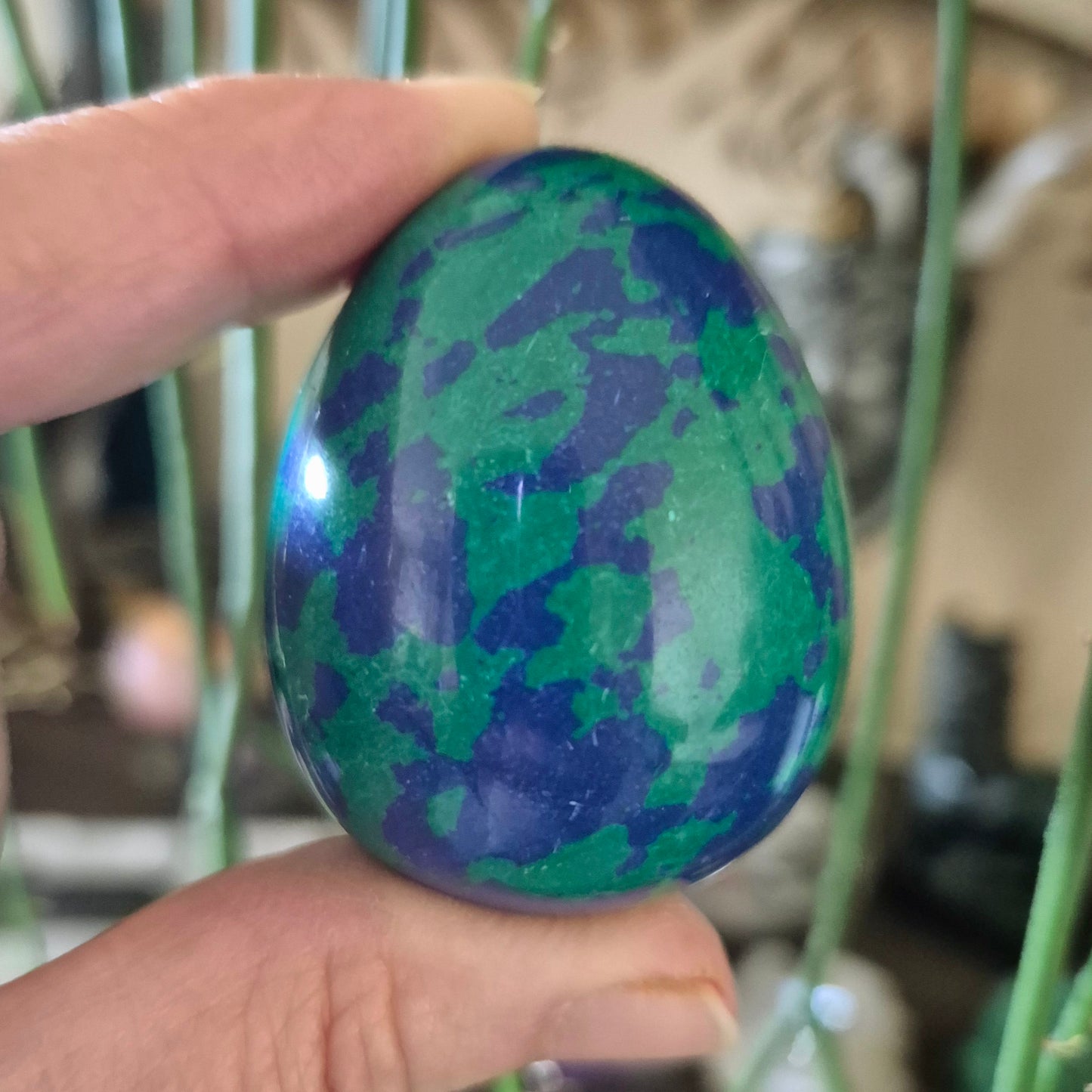 Azurite Malachite Egg