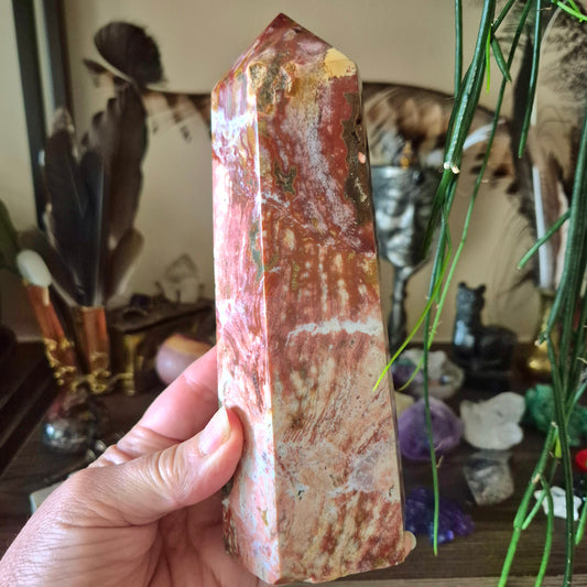 Ocean Jasper Obelisk Tower 1Kg