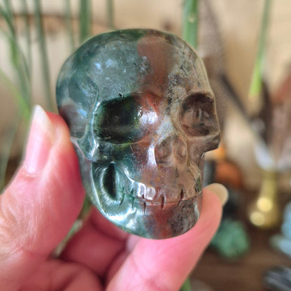 Ocean Jasper Skull