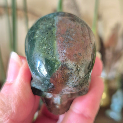 Ocean Jasper Skull