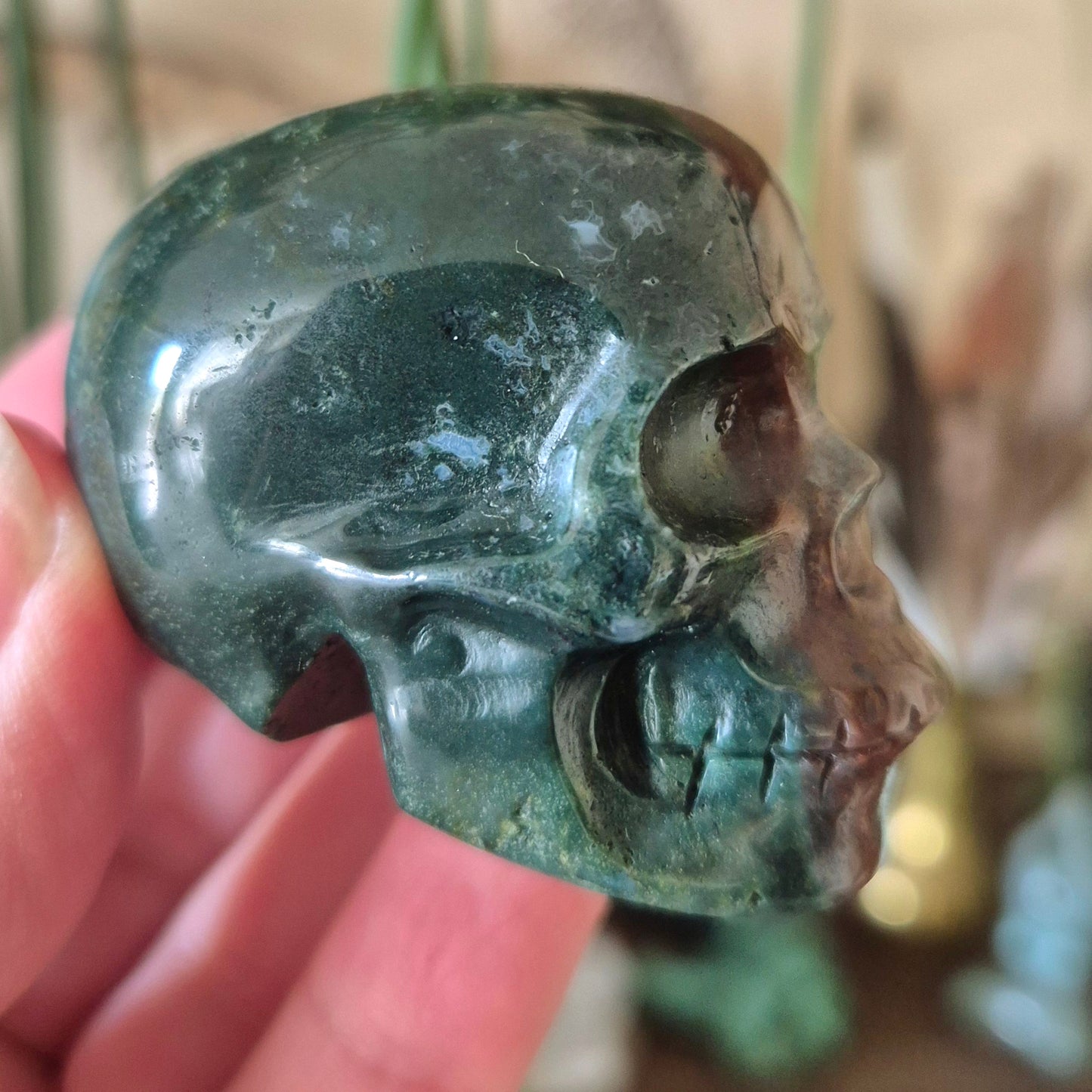 Ocean Jasper Skull