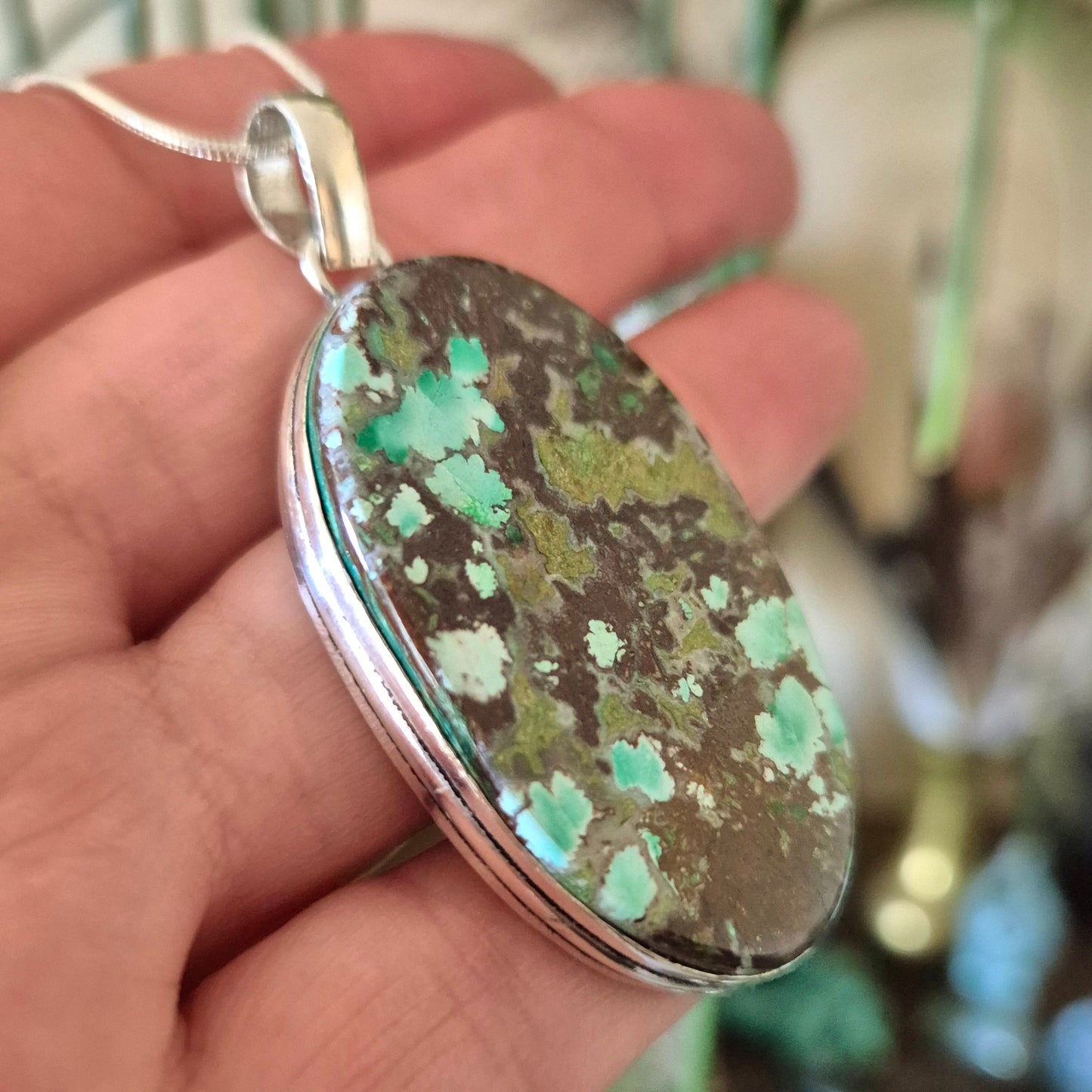 African Turquoise Pendant