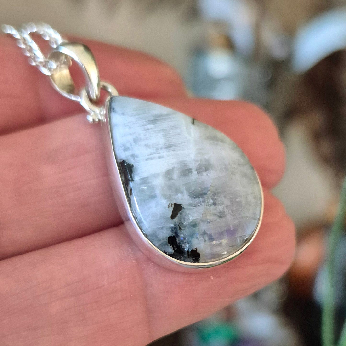 Rainbow Moonstone Pendant