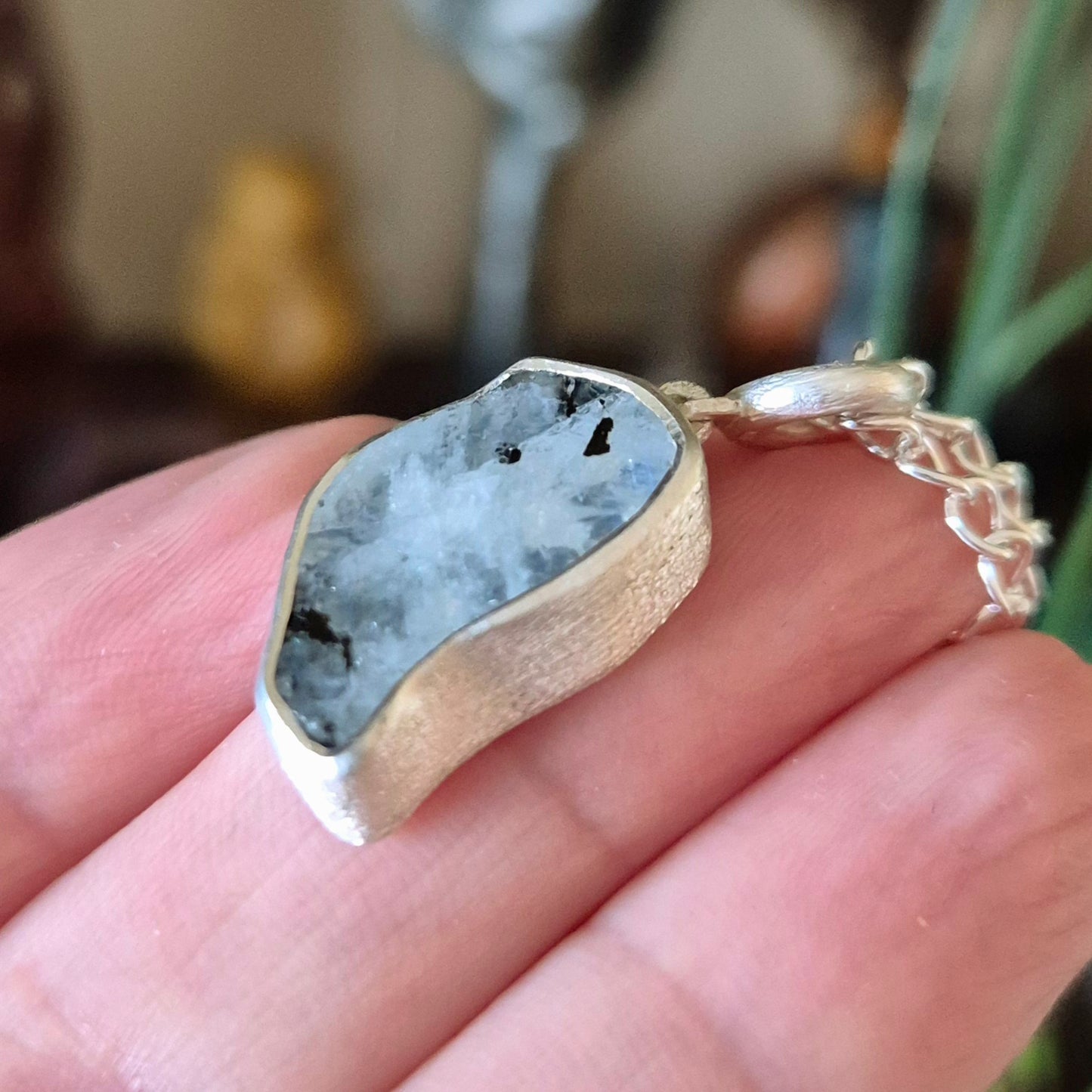 Rainbow Moonstone Pendant