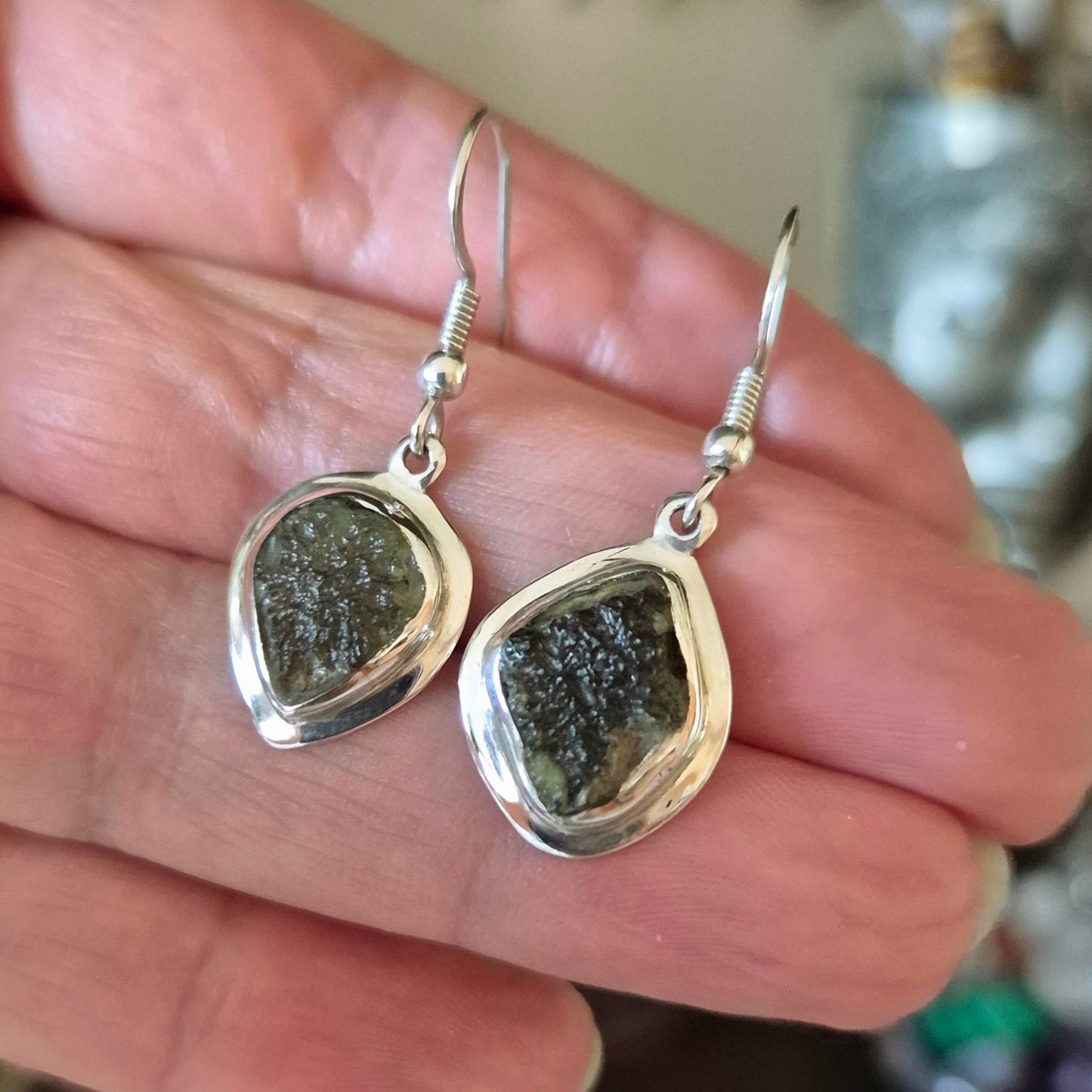 Moldavite Earrings