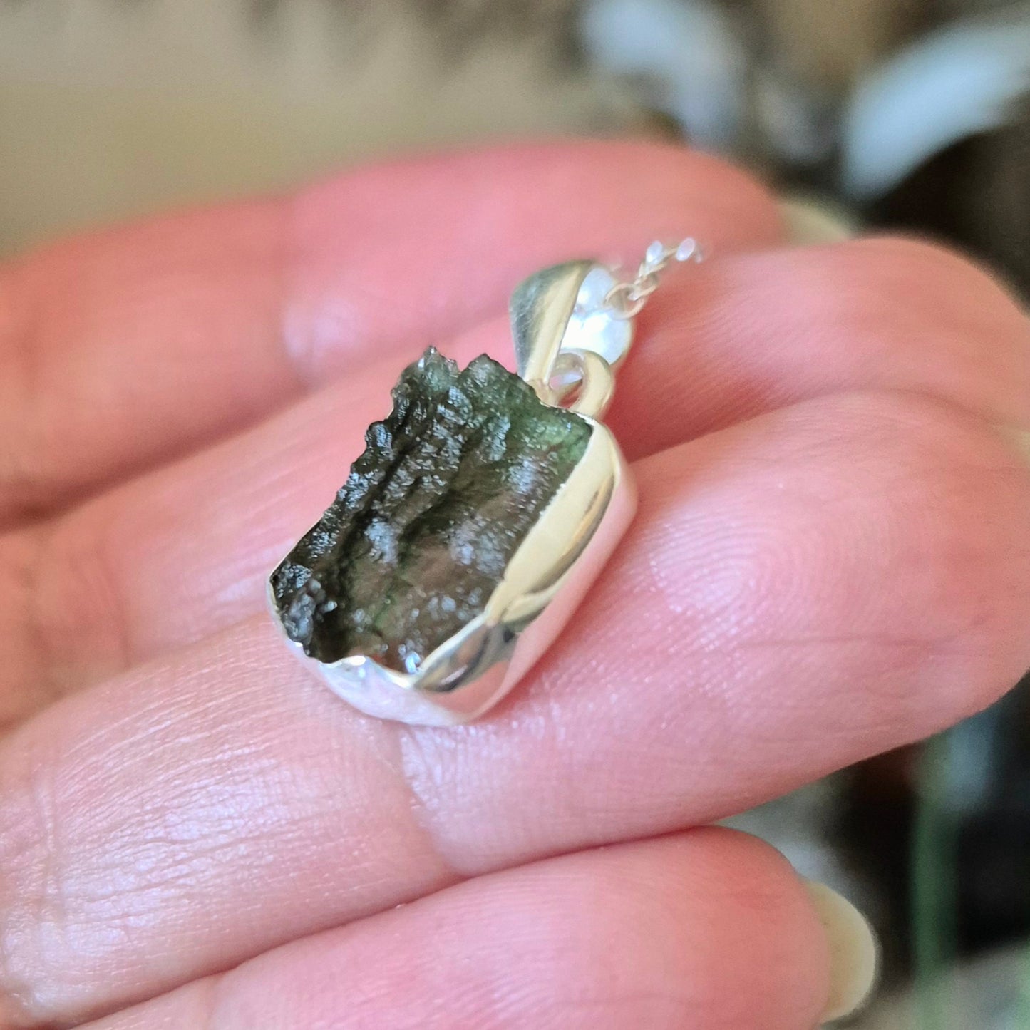 Moldavite Pendant