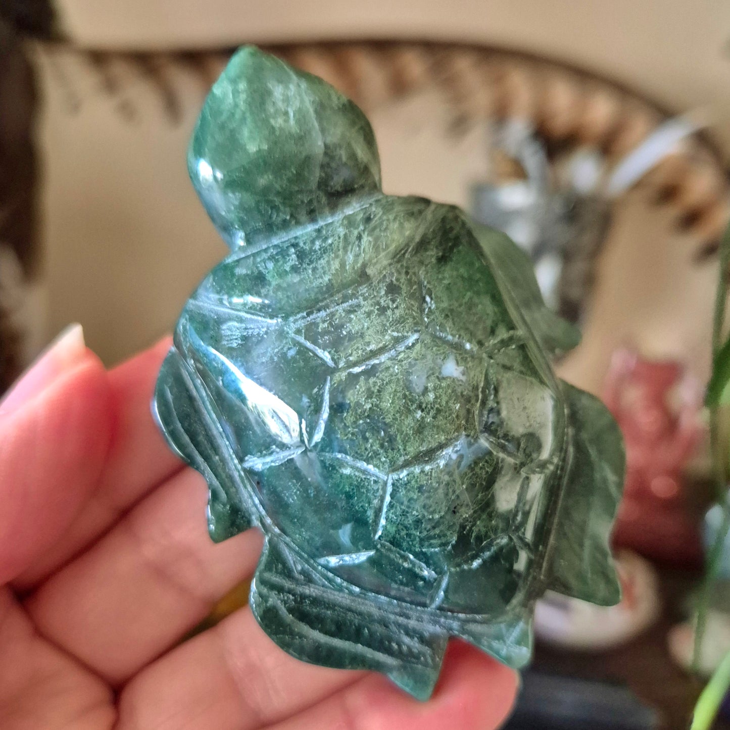 Moss Agate Turtle