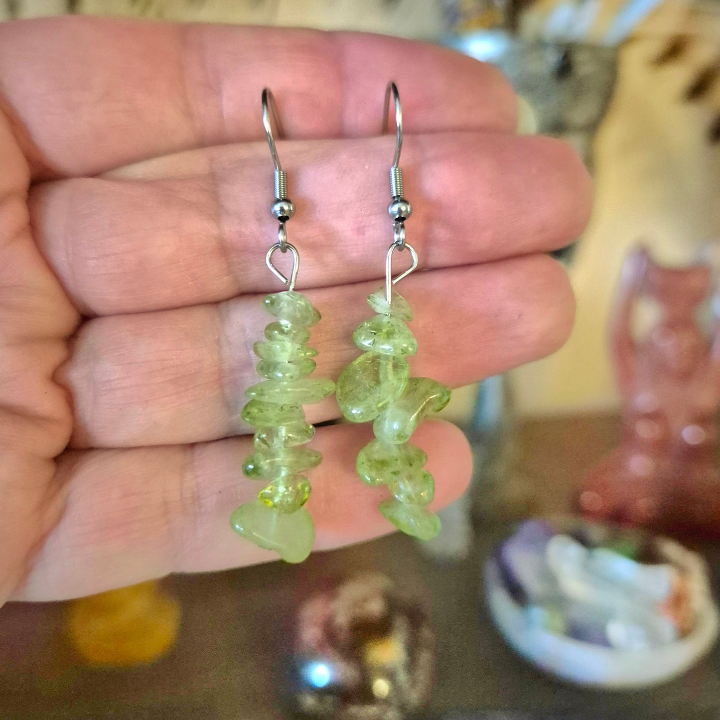 Crystal Chip Earrings