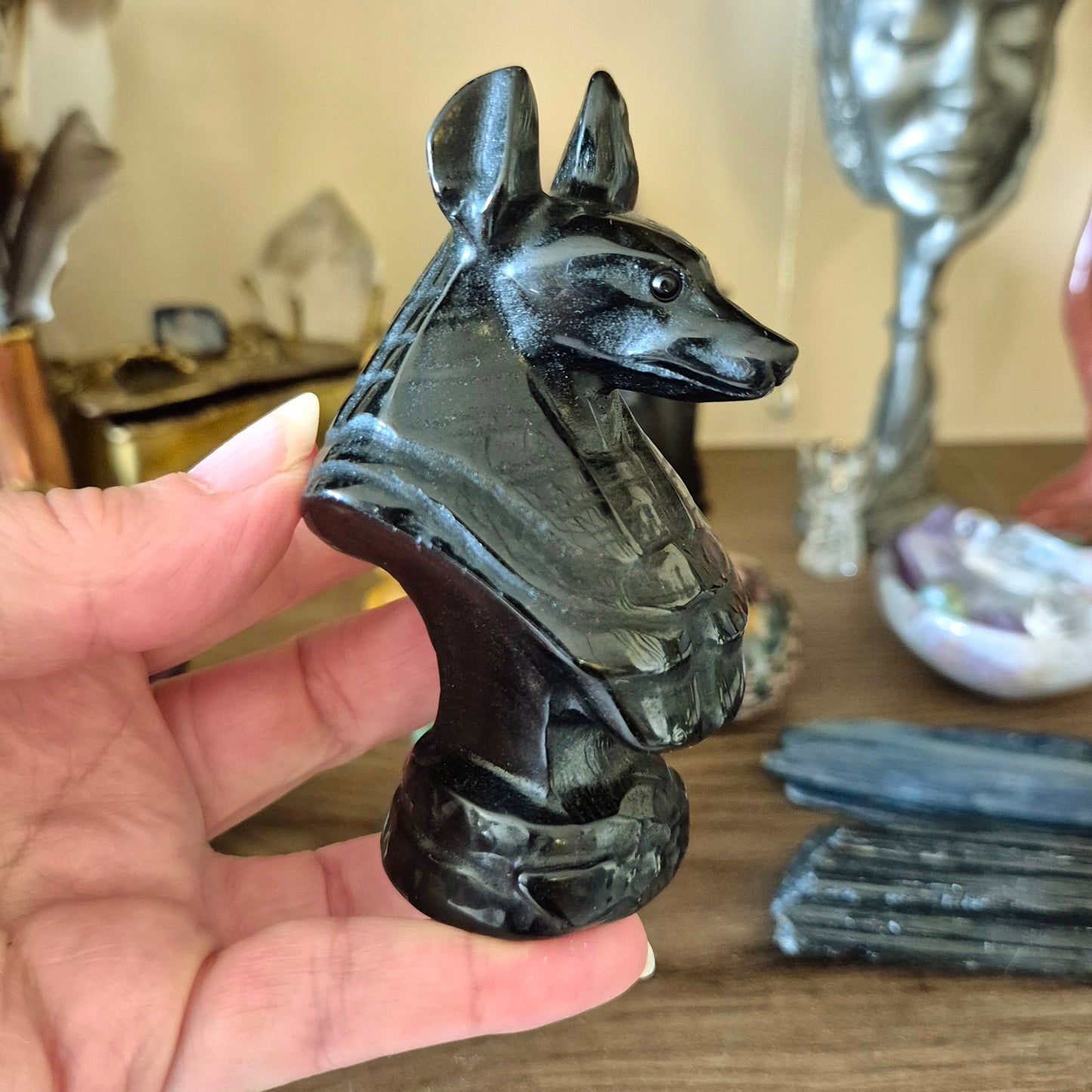 Black Obsidian Anubis