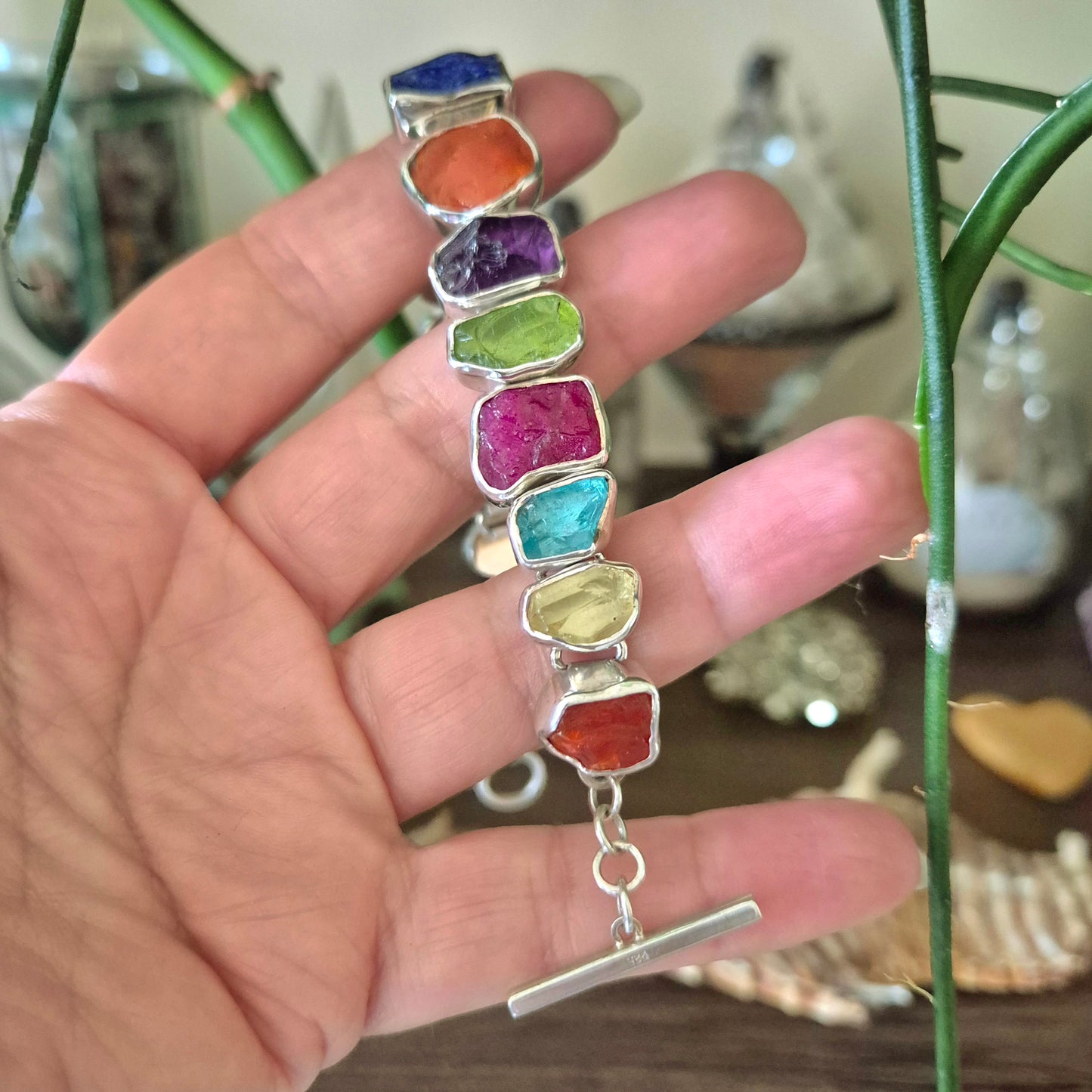 Multi Crystal Fob Bracelet