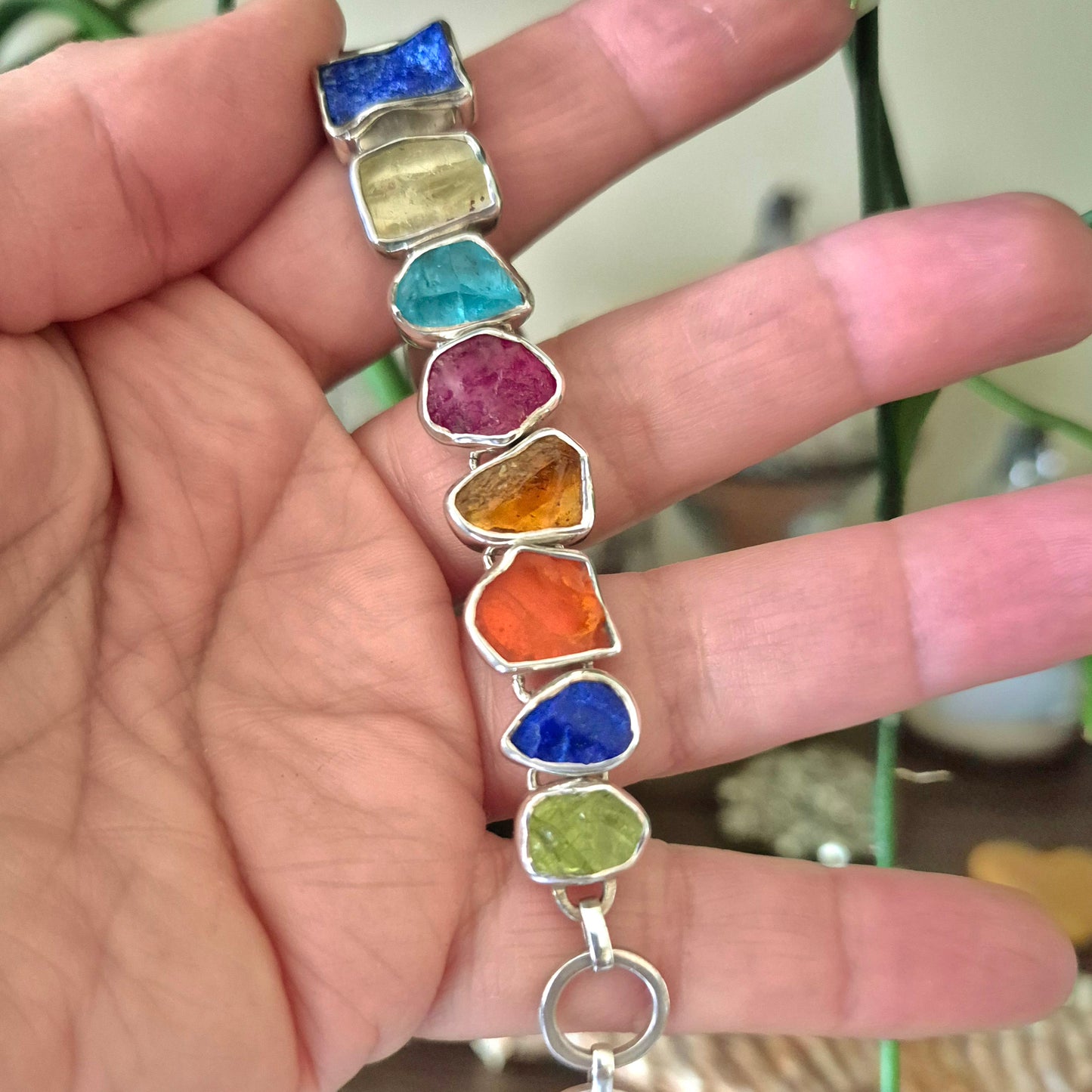 Multi Crystal Fob Bracelet