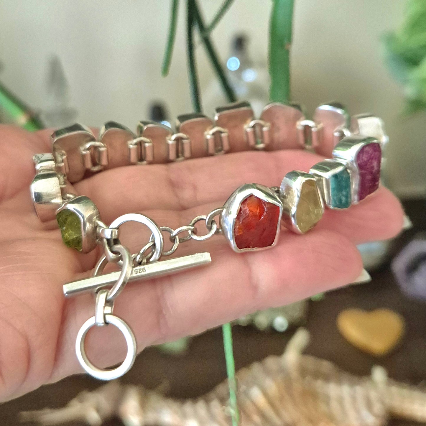 Multi Crystal Fob Bracelet