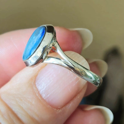 Blue Opal Ring Size 9