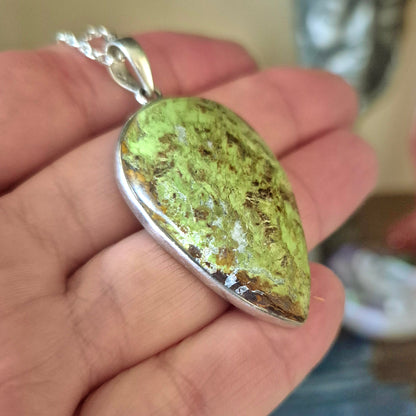 Gaspeite Pendant