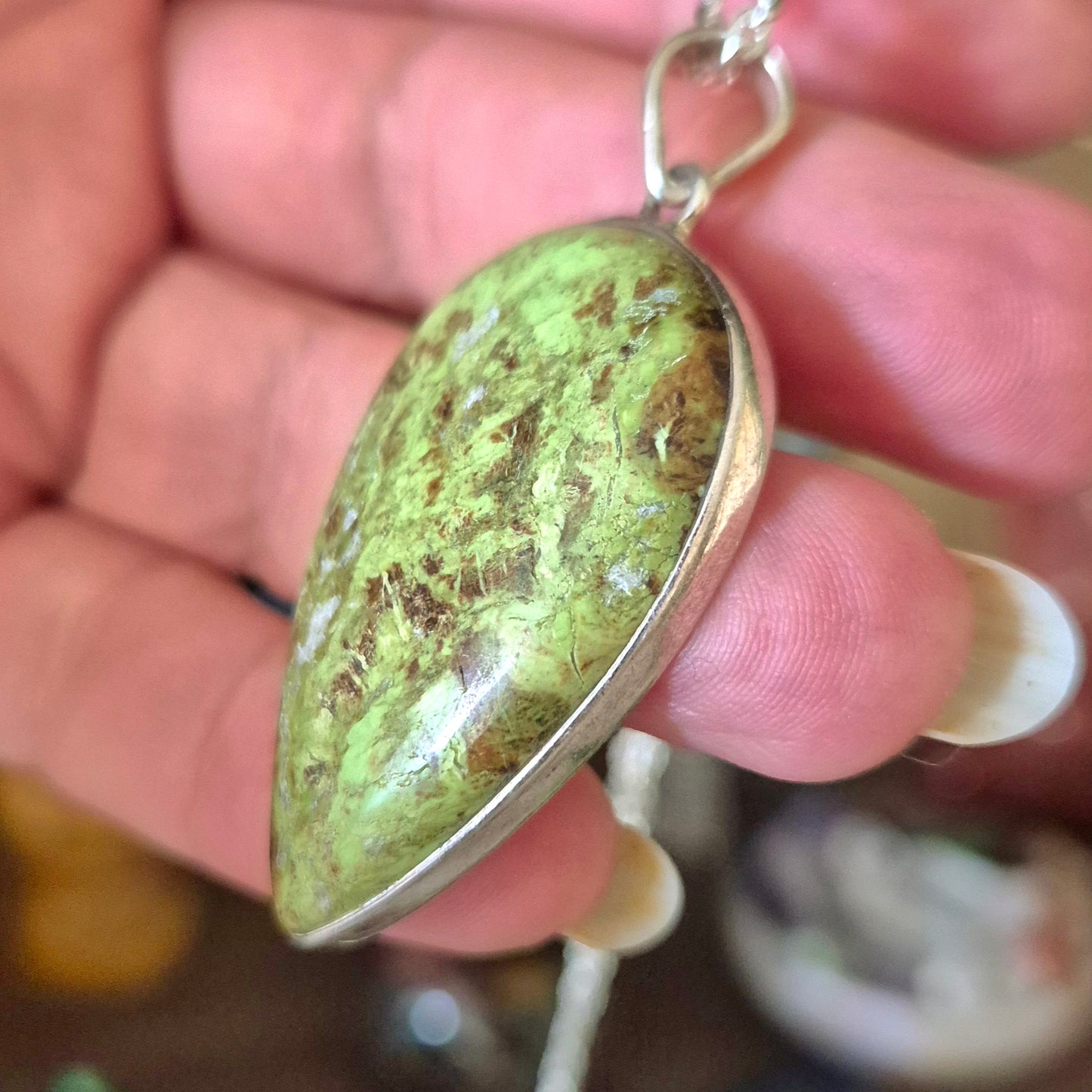 Gaspeite Pendant