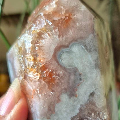 Pink Amethyst Obelisk Point