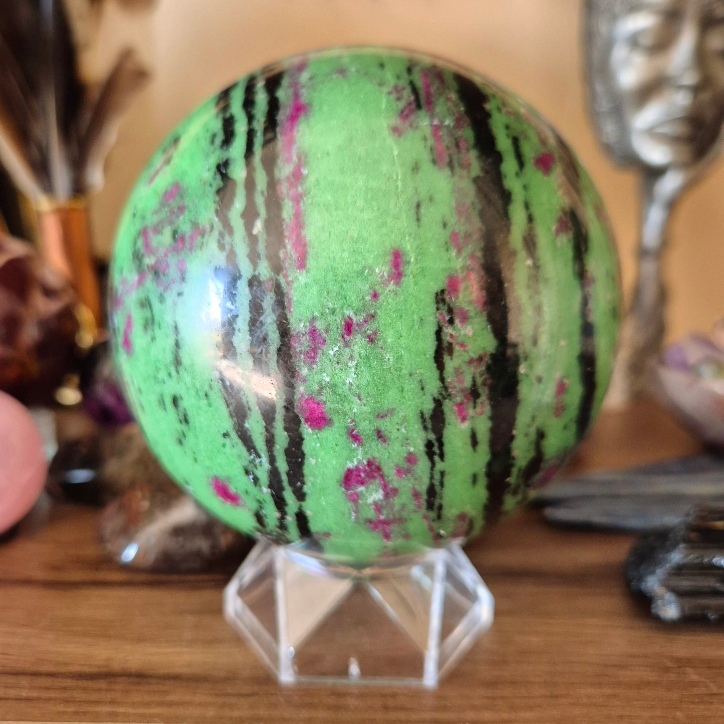 Ruby Zoisite Sphere 1.74Kg